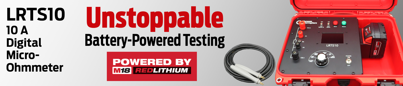 LRTS10 10 A Digital Micro-Ohmmeter, Unstoppable Battery-Powered Testing