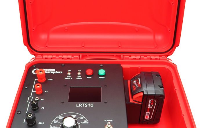 LRTS10 battery powered digital ohm meter