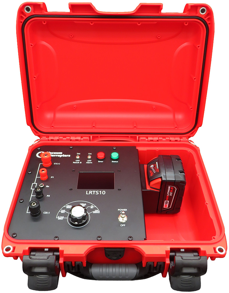 LRTS10 battery powered digital ohm meter